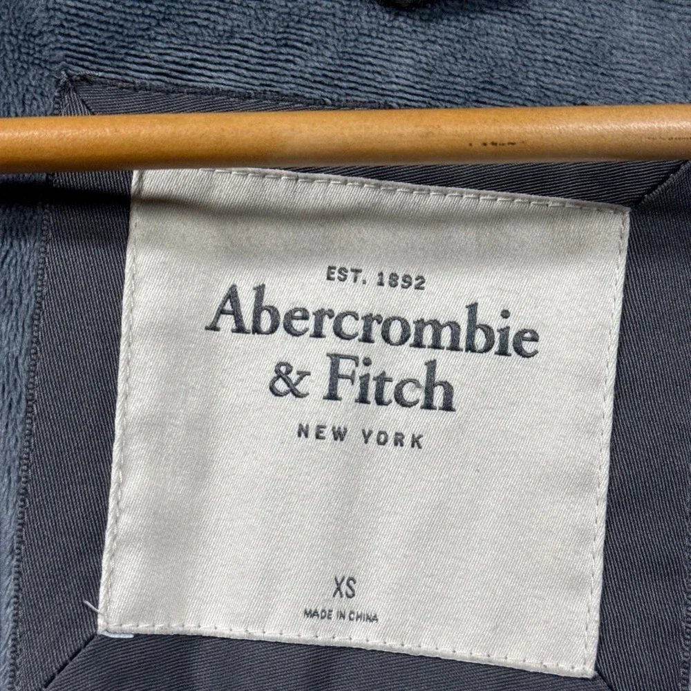 Abercrombie Fitch Jacket Womens Extra Small Ultra Parka Sherpa Lined Olive Green